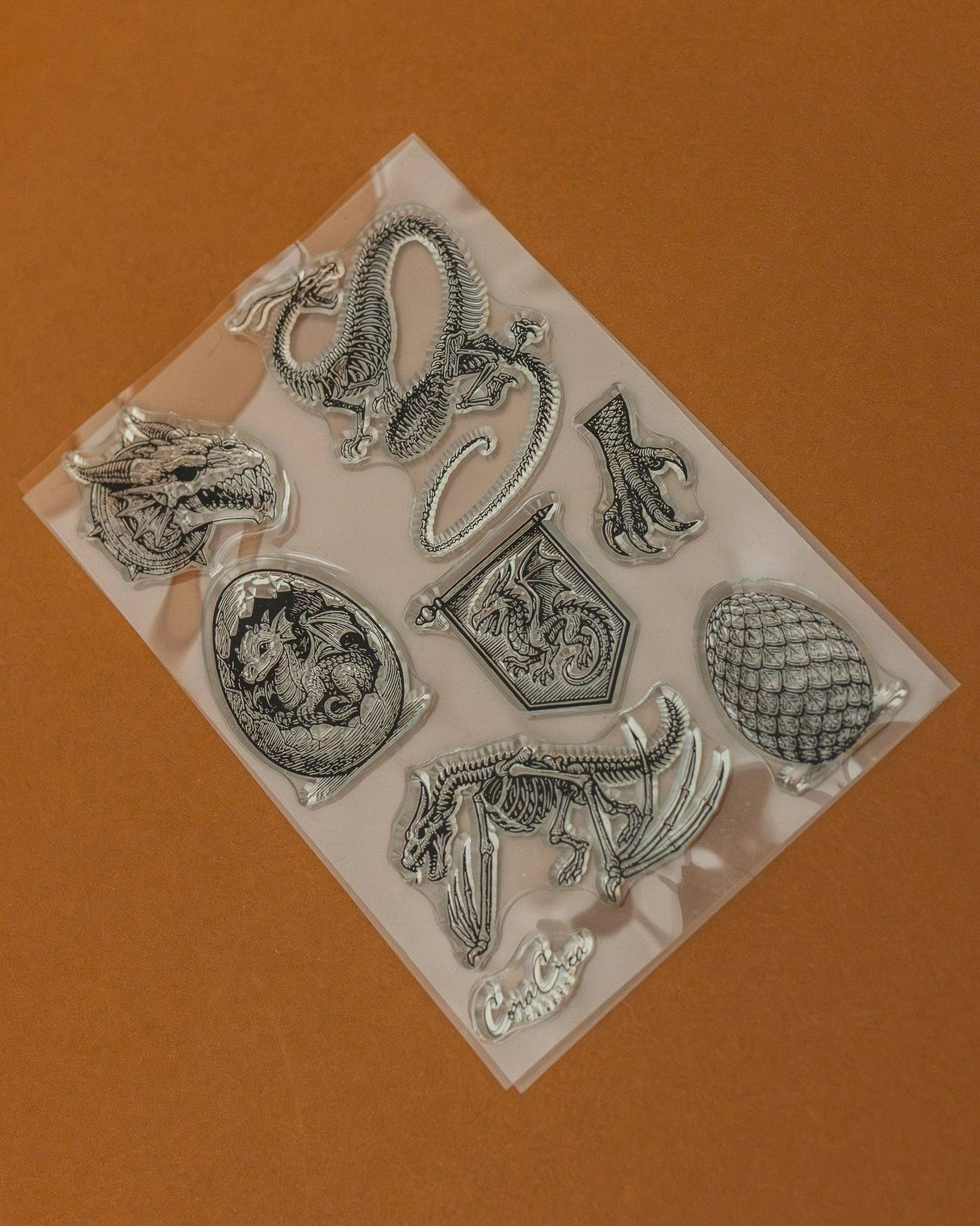 CoraCreaCrafts Dragons Clear Stamps