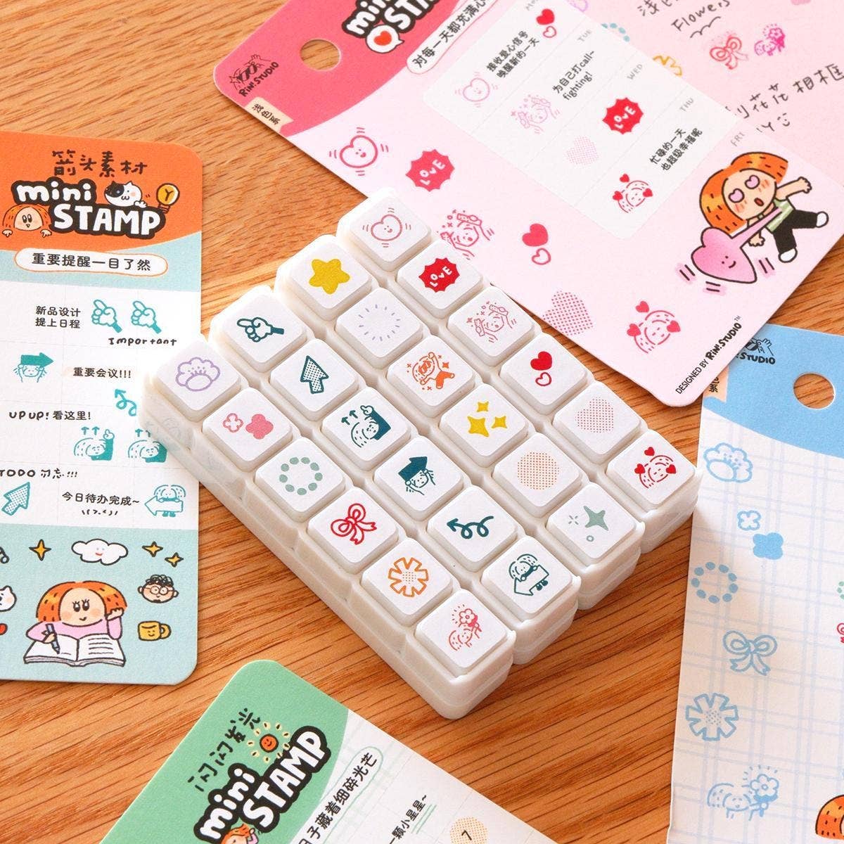 RiN! Studio Mini 6-in-1 Stamp - Arrow
