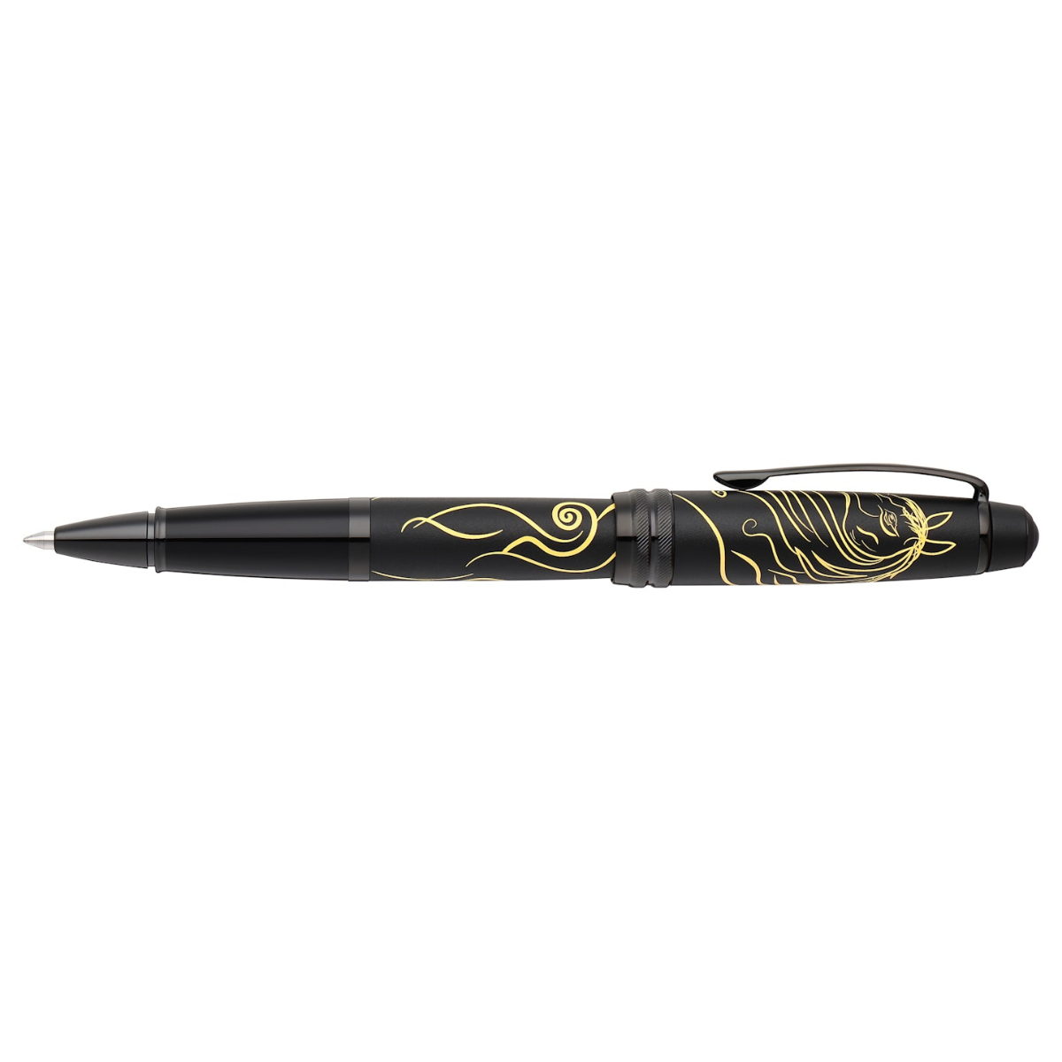 Cross Bailey Rollerball Pen - Zodiac Year of the Horse Matte Black Lacquer