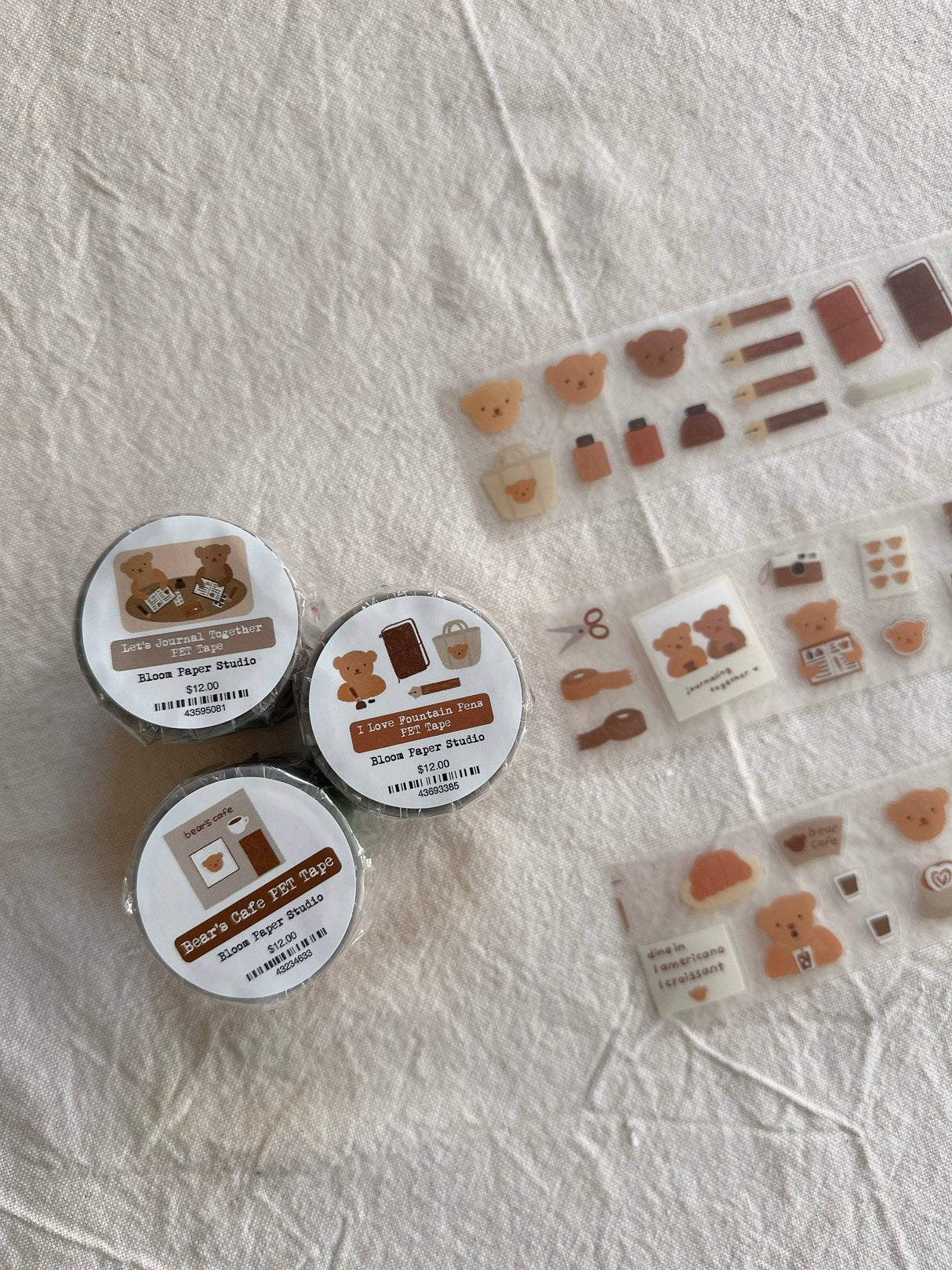 Bloom Paper Studio I Love Fountain Pens Kiss Cut PET Tape