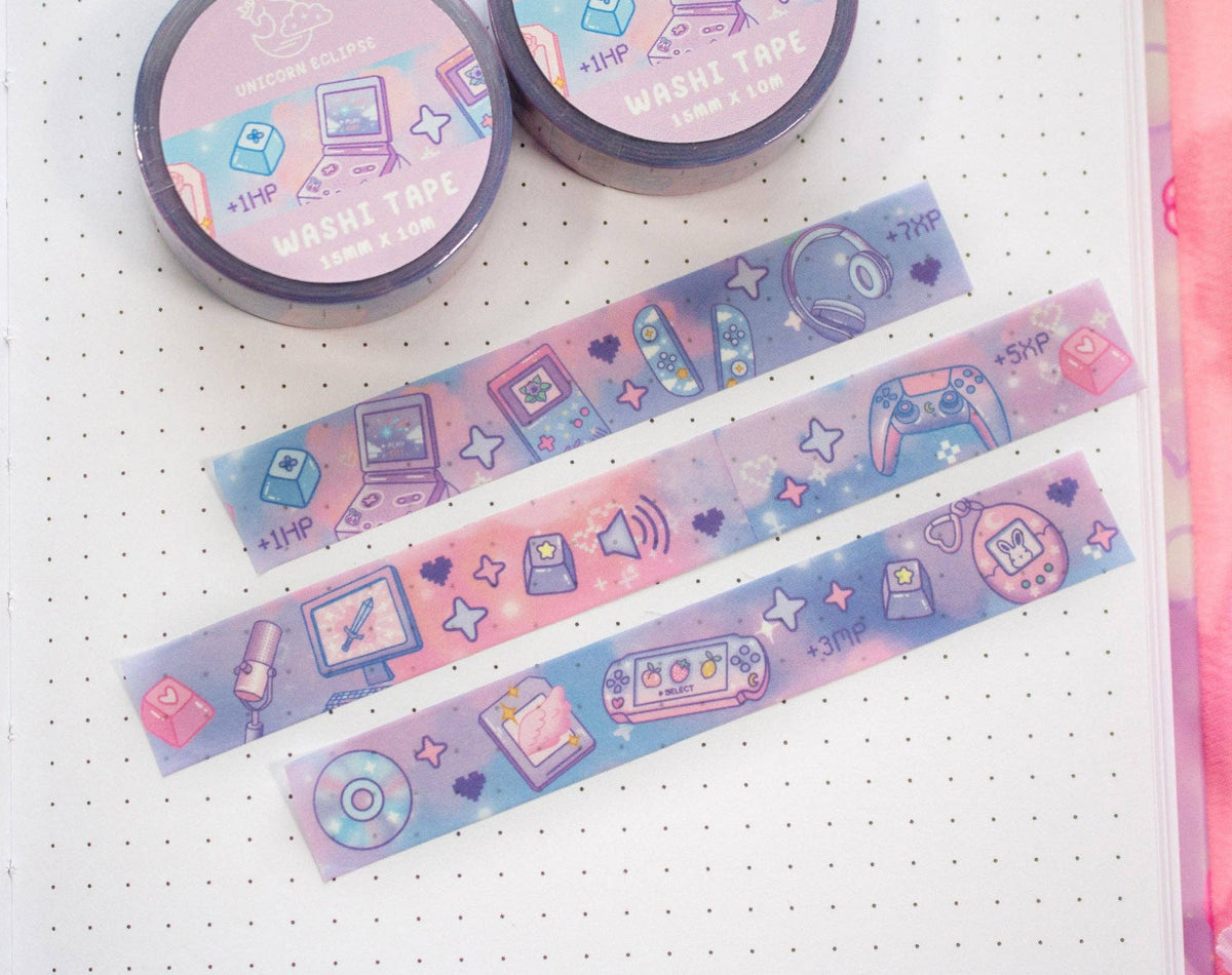 Unicorn Eclipse Game Time Washi Tape