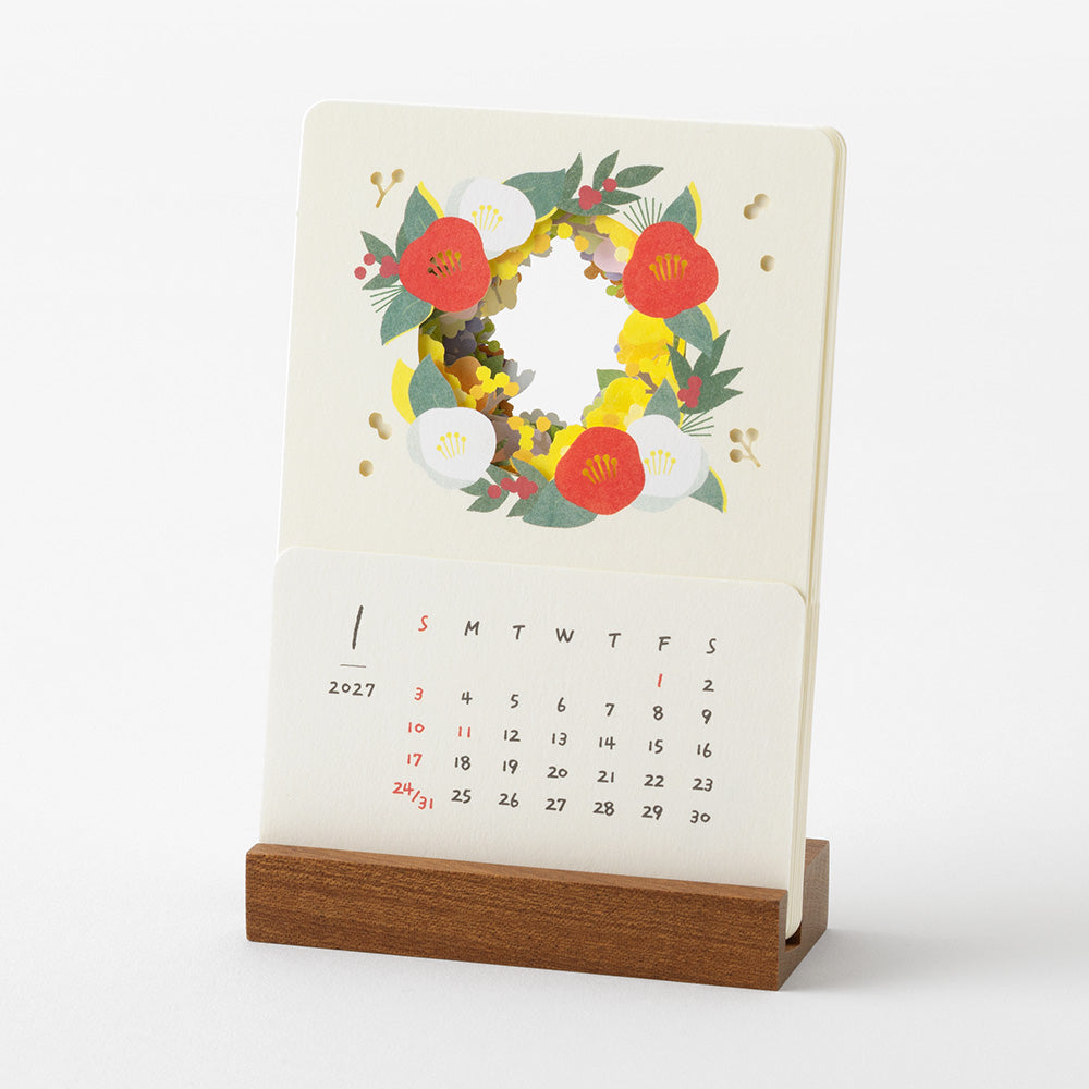 Midori Laser Processing Calendar - Flowers