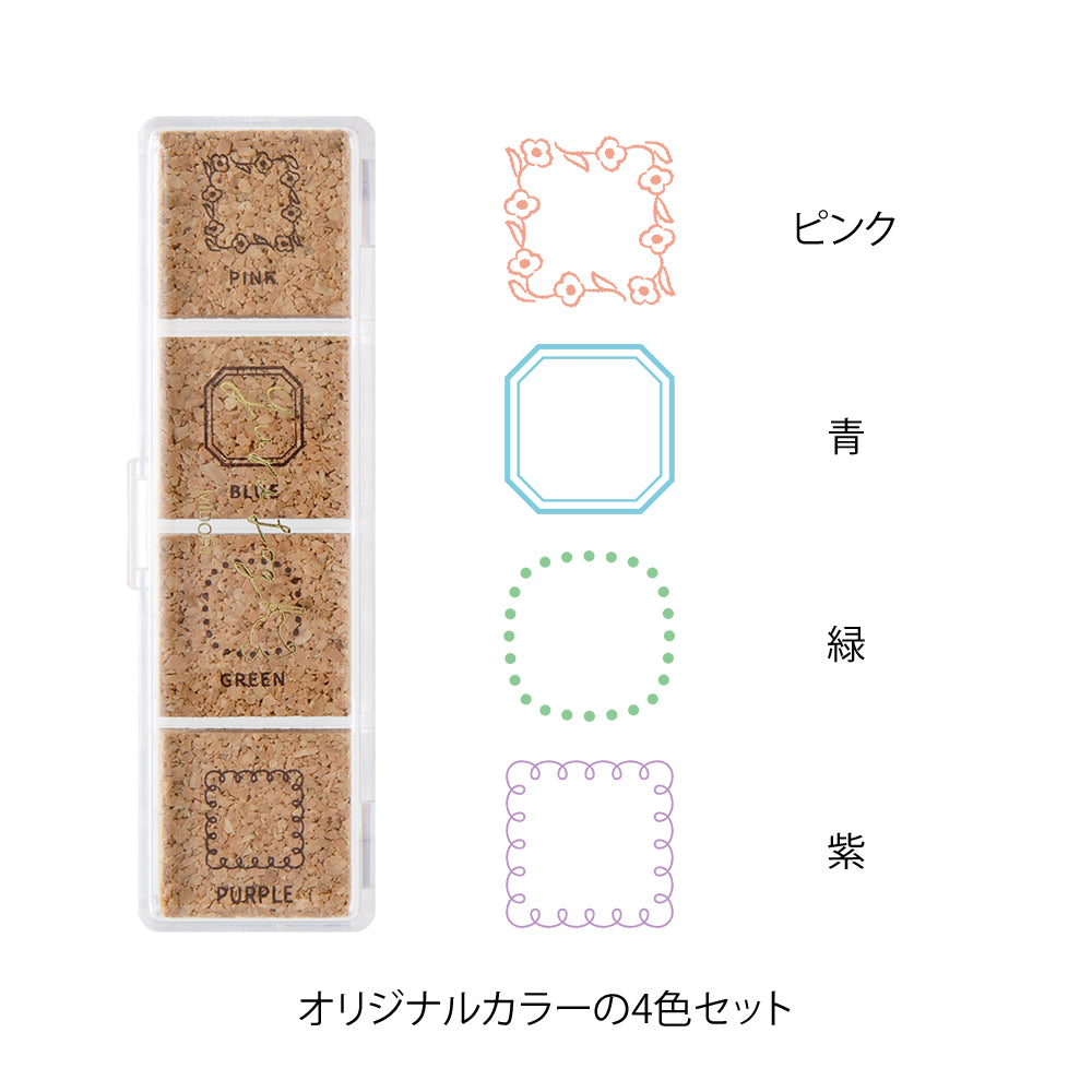 Midori Yuru Log Pre-inked Stamp
