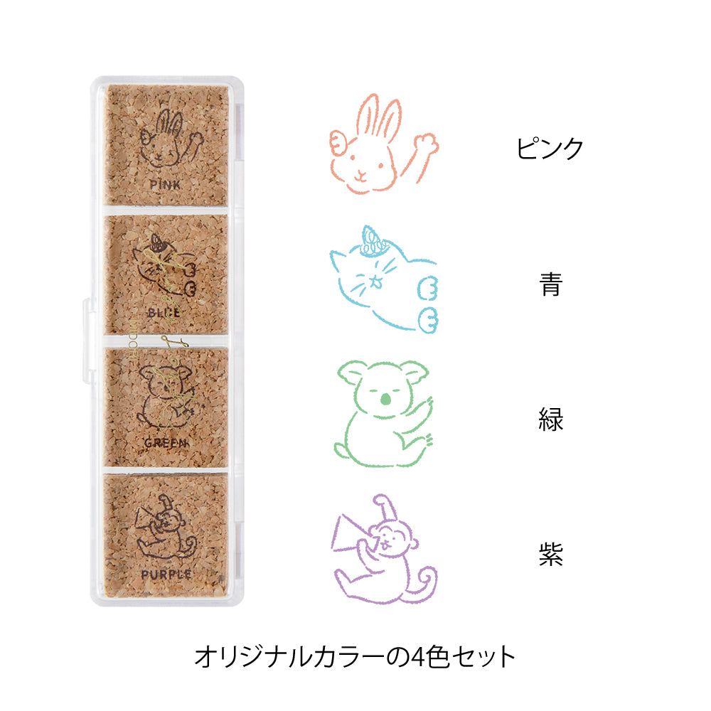 Midori Yuru Log Pre-inked Stamp