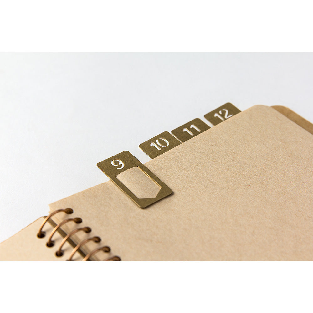 Traveler's Brass Number Clip