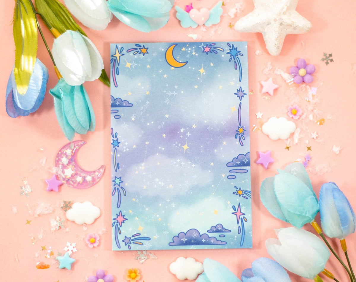 Unicorn Eclipse Celestial Galaxy Notepad