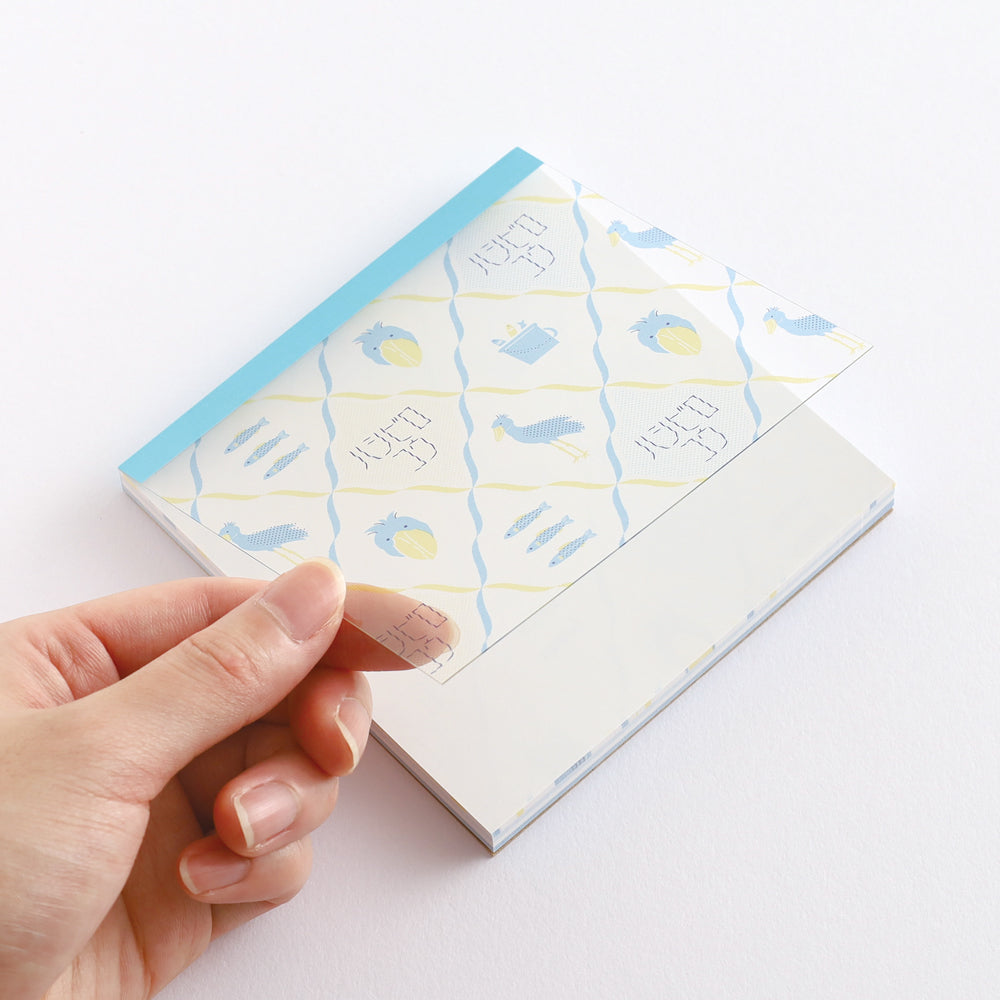 Green Flash Animal Department Store Memo Pad - Shoebill