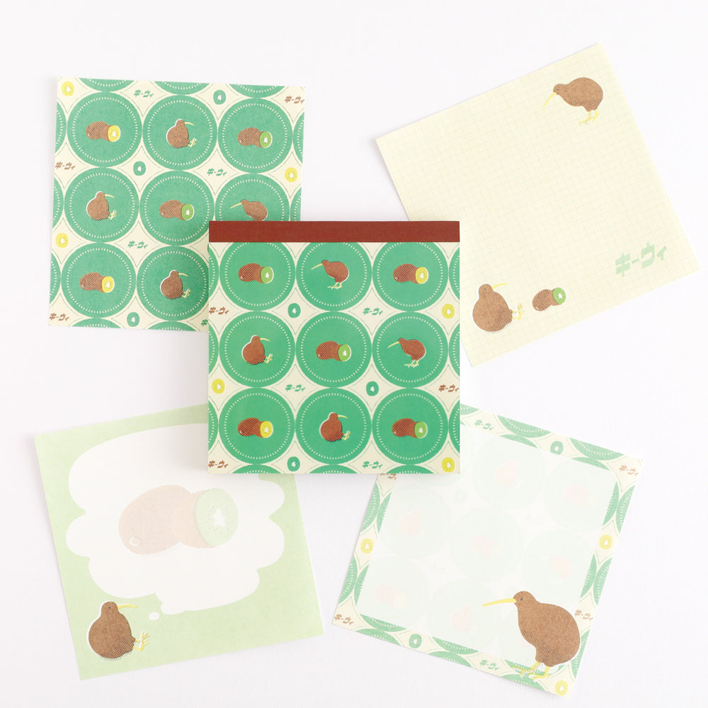 Green Flash Animal Department Store Memo Pad - Kiwi