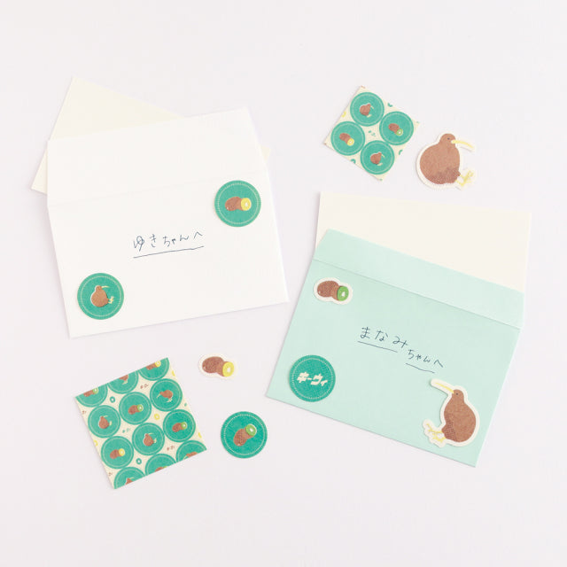 Green Flash Animal Department Store Flake Sticker - Kiwi
