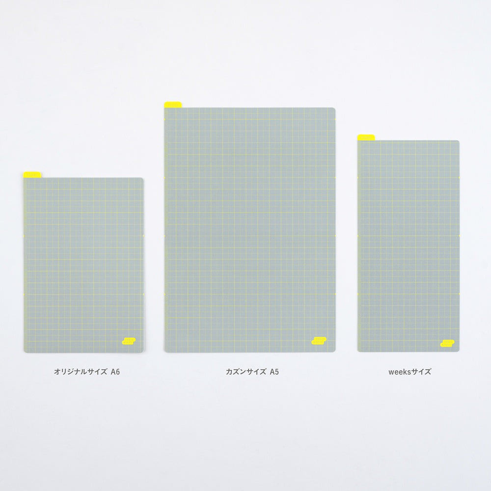 Hobonichi Pencil Board for A6 Size - Ice Gray x Yellow