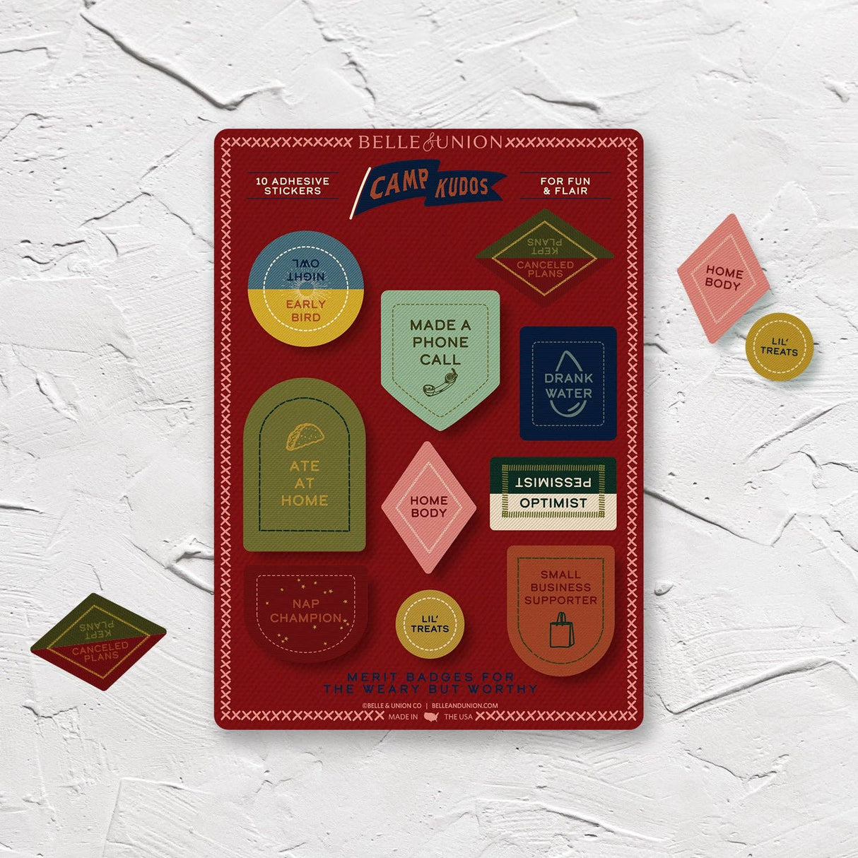 Adulting Merit Badge Sticker Sheet