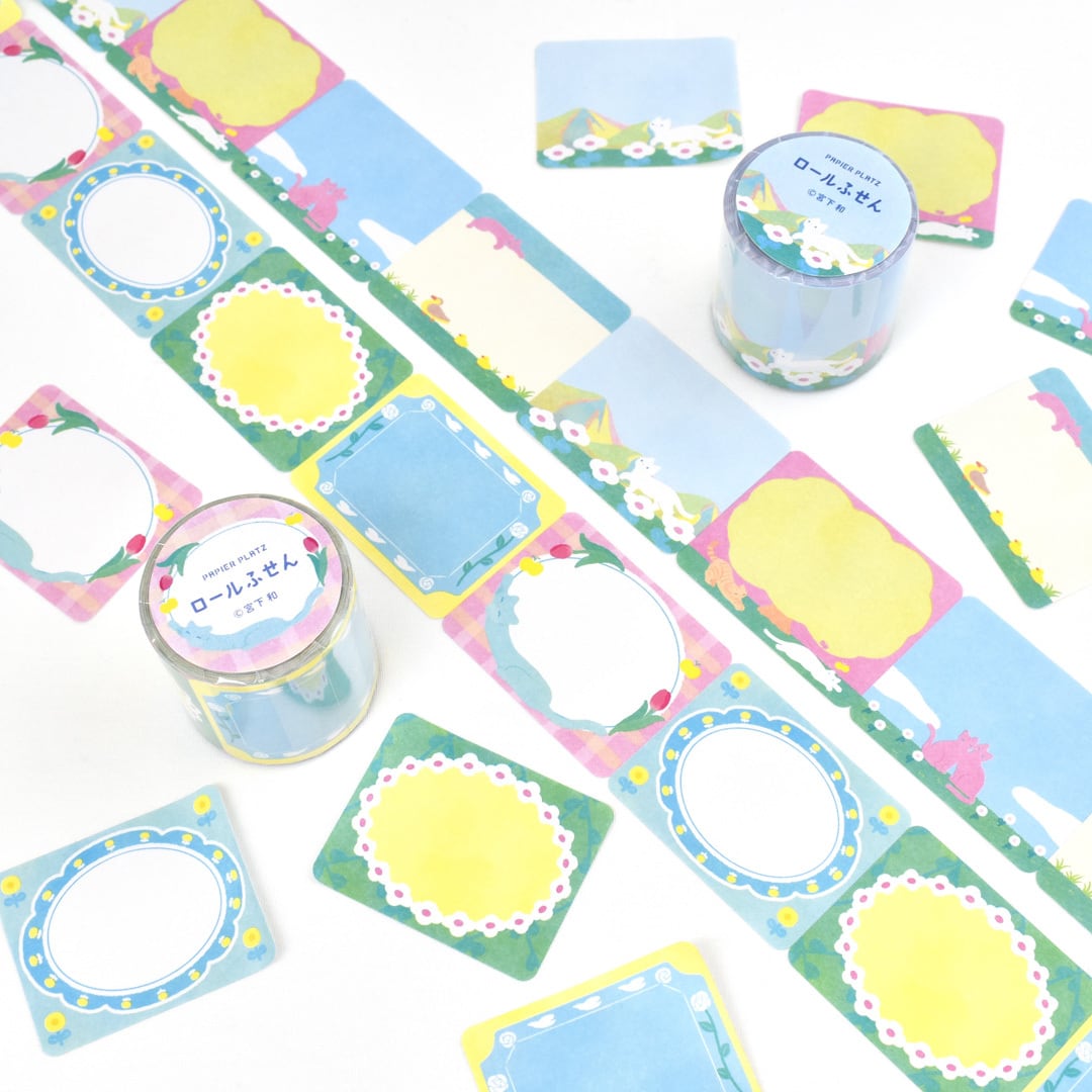 Papier Platz Kazu Miyashita Sticky Note Roll - Cat's Walk