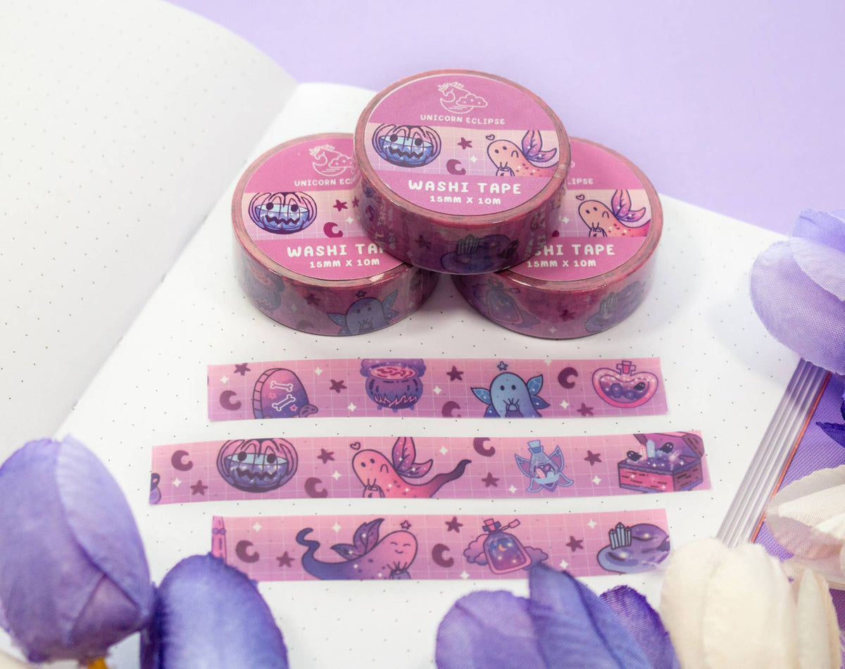 Unicorn Eclipse Spooky Washi Tape