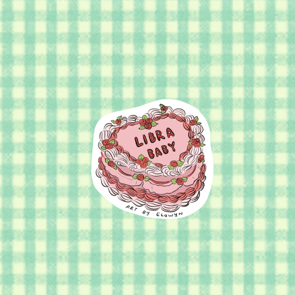 Art By Elowyn Zodiac Cake Stickers - 3" Die-Cut Stickers