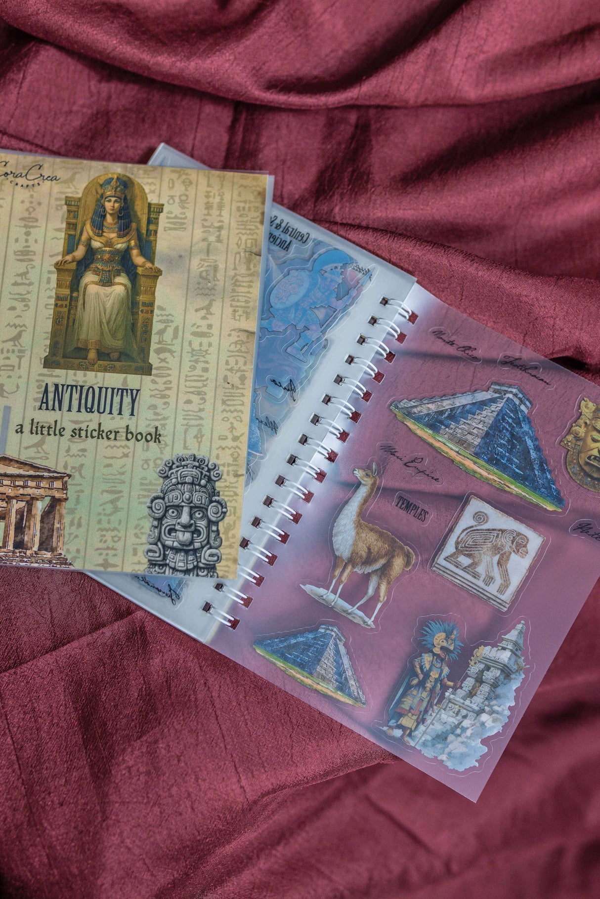 CoraCreaCrafts Antiquity Sticker Book