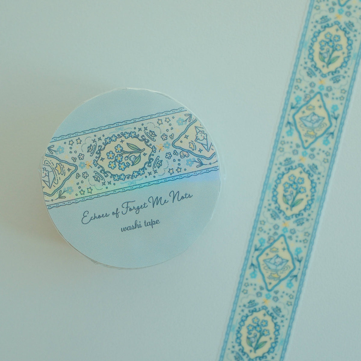 2jingis2jing Echoes of Forget Me Nots Glitter Washi Tape