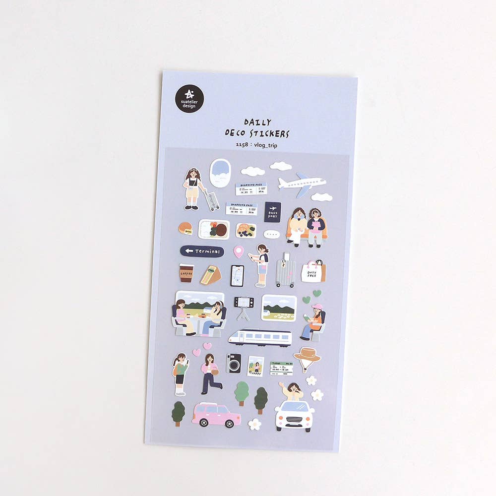Suatelier Design Stickers - Vlog Trip