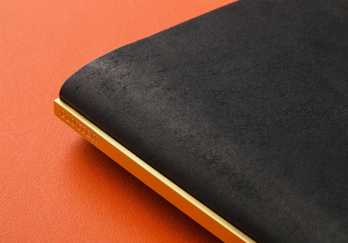 Plotter Pueblo 6-Ring Leather Binder - Narrow Size - Black