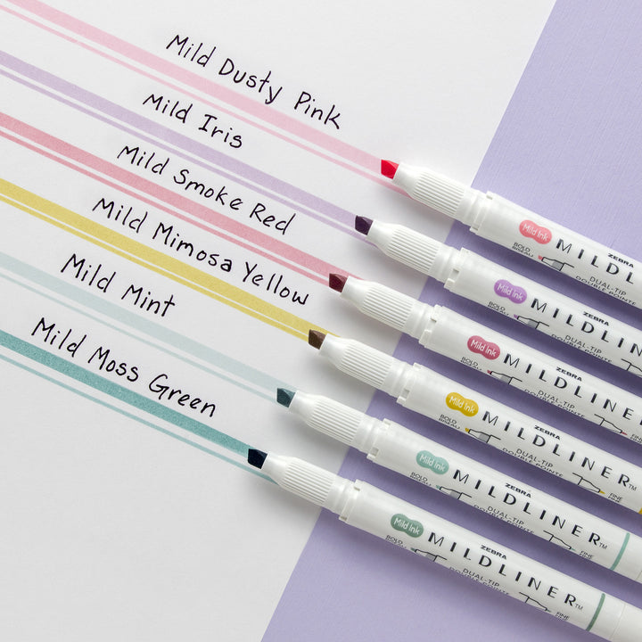 Zebra Mildliner Dual-Tip Creative Highlighter - Assorted 6-Pack
