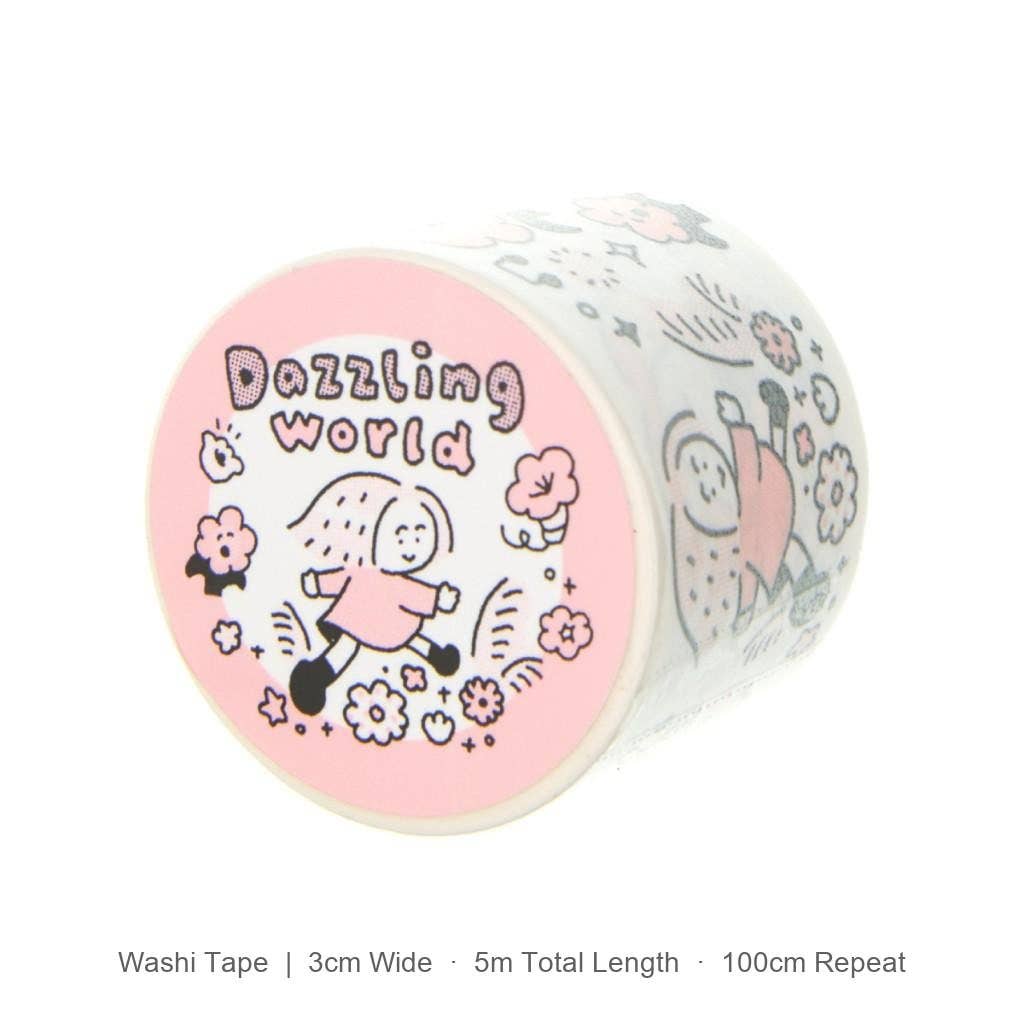 RiN! Studio Dazzling World Pink Washi Tape