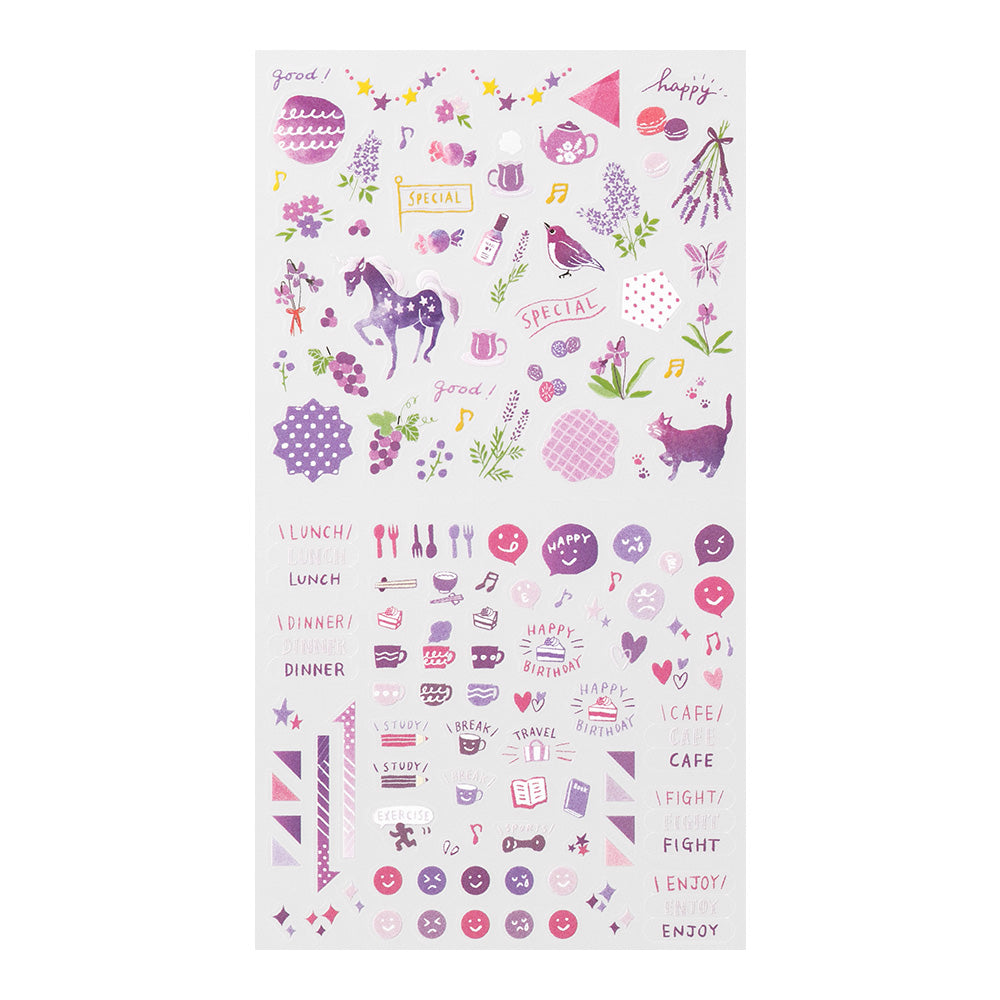 Atlas Stationers - Midori Sticker - Color Purple - Stickers - Image 3