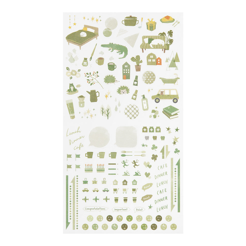 Atlas Stationers - Midori Sticker - Moss Green - Stickers - Image 3