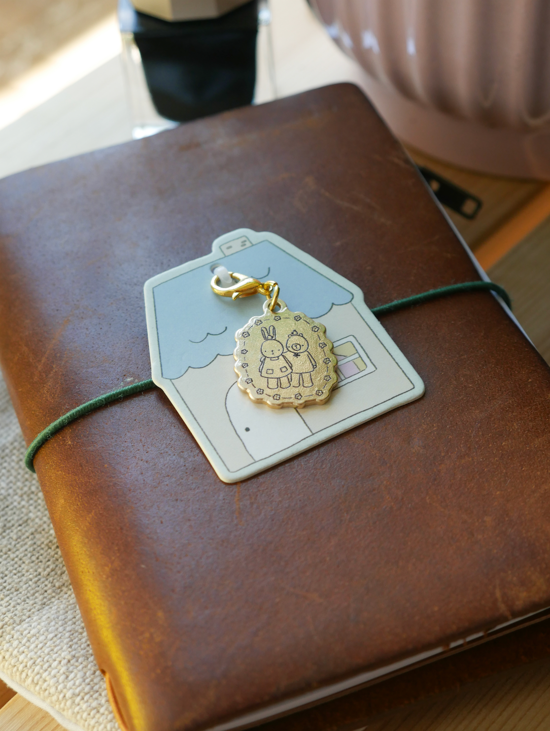dana ate oatmeal! "always by your side" brass charm