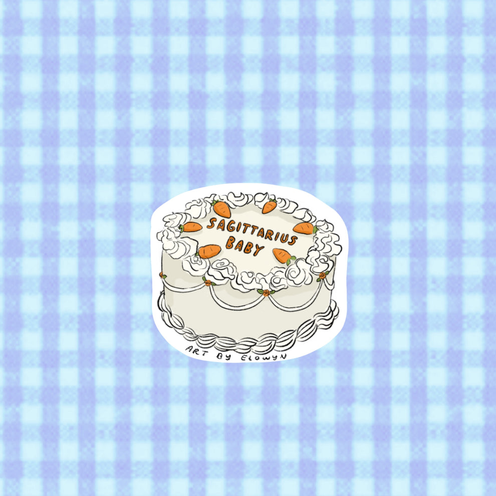 Art By Elowyn Zodiac Cake Stickers - 3" Die-Cut Stickers