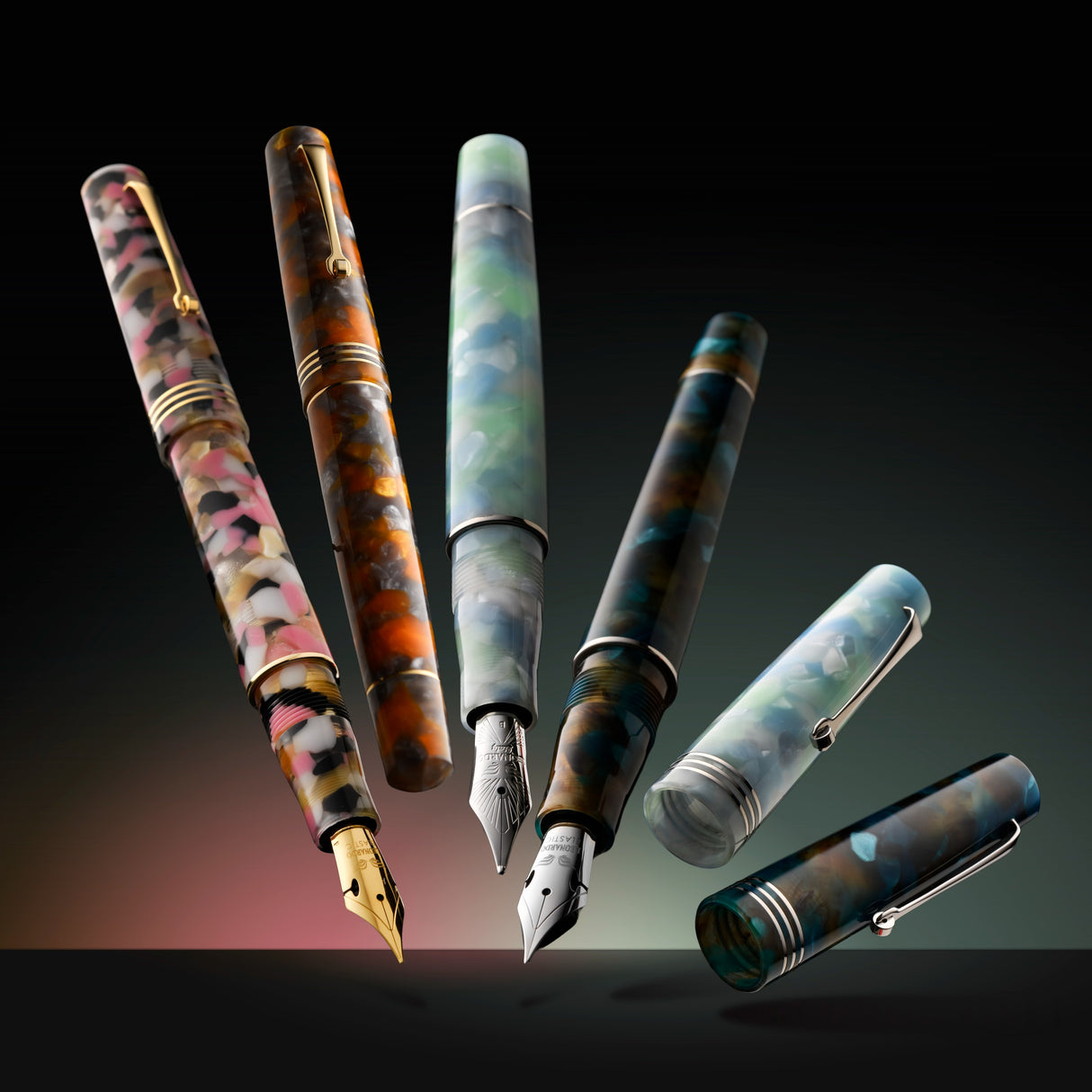 Leonardo Momento Zero Fountain Pen - Corricella with Silver Trim (Limited Edition)