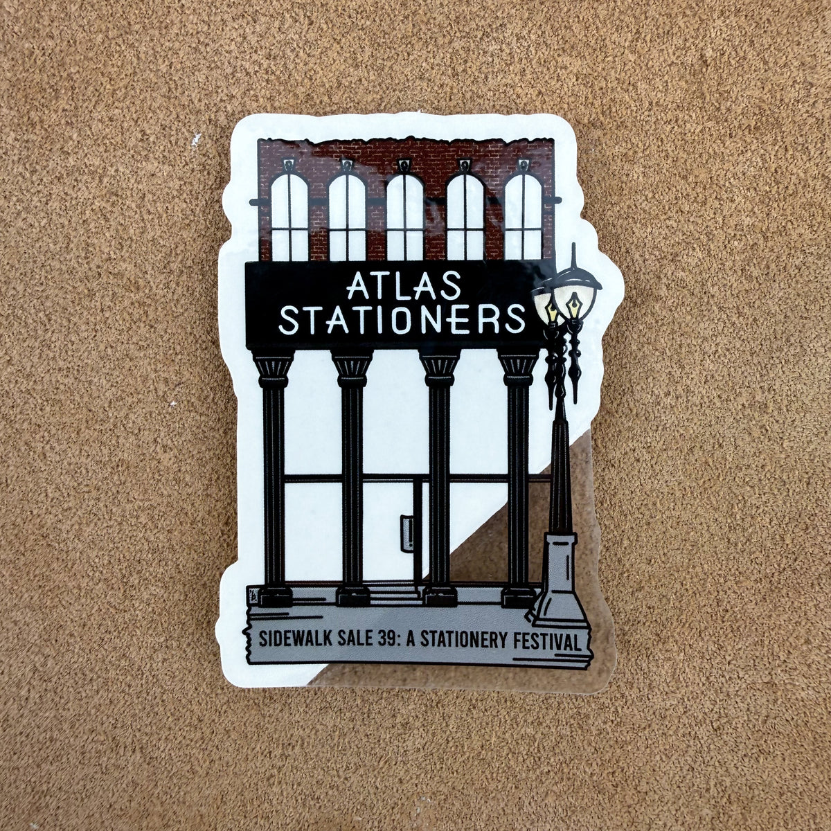 Atlas Stationers Sticker - Clear Storefront (Sidewalk Sale 2026)