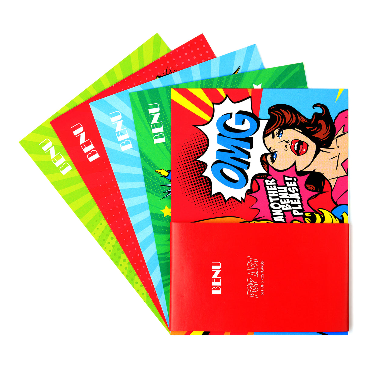 Benu Tribute Collection Pop Art Postcard Set