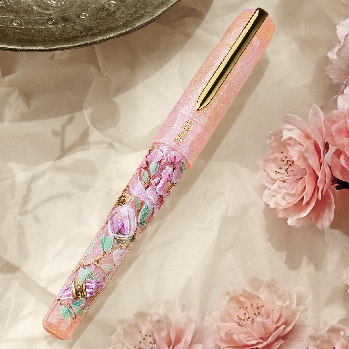 Benu Talisman Fountain Pen - Peach Blossom (Limited Edition)