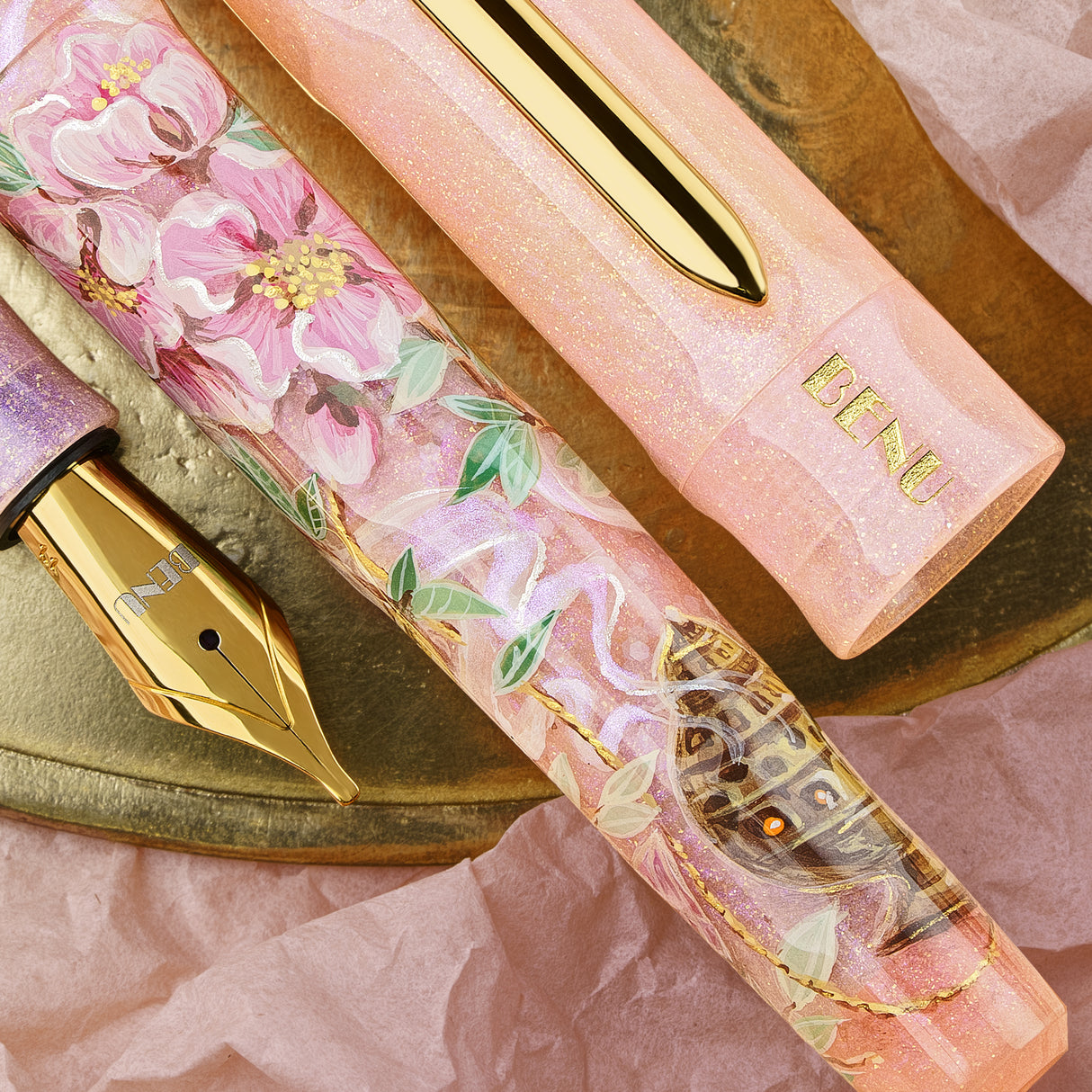 Benu Talisman Fountain Pen - Peach Blossom (Limited Edition)