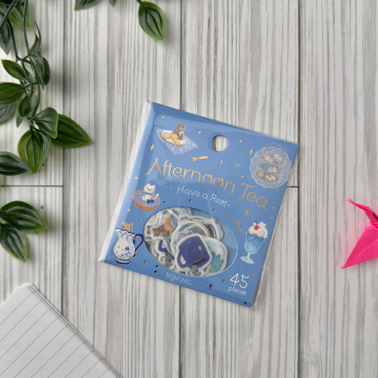 BGM Planner Sticker Flakes - Afternoon Tea Party - Let's Take a Breather
