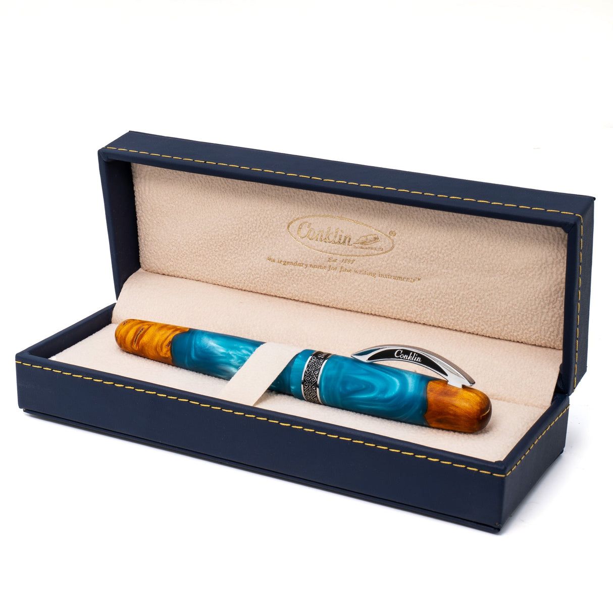 Conklin 1898 Spectra Fusion Fountain Pen - Blue Chrome (Limited Edition)