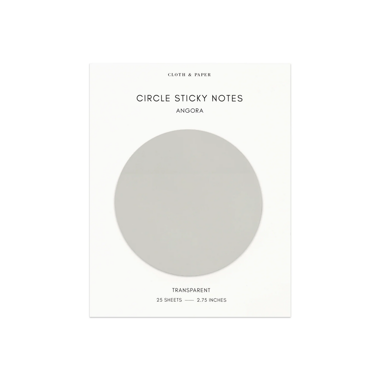 Cloth & Paper Transparent Circle Sticky Notes