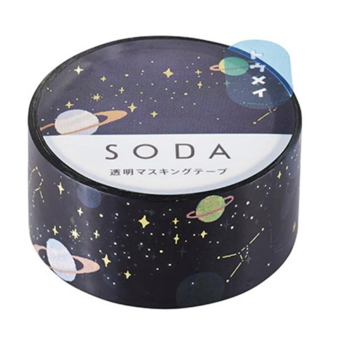 King Jim SODA Transparent Masking Tape - Galaxy
