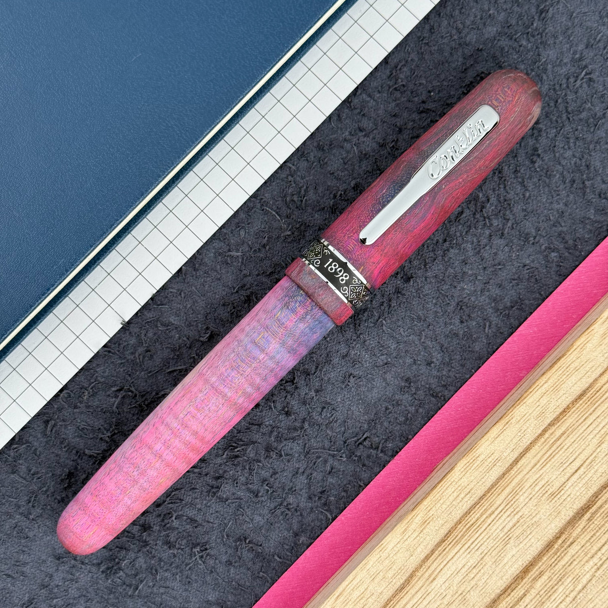 Conklin 1898 Stabilized Wood Fountain Pen - Matte Purple w/ 14kt Nib (Limited Edition)