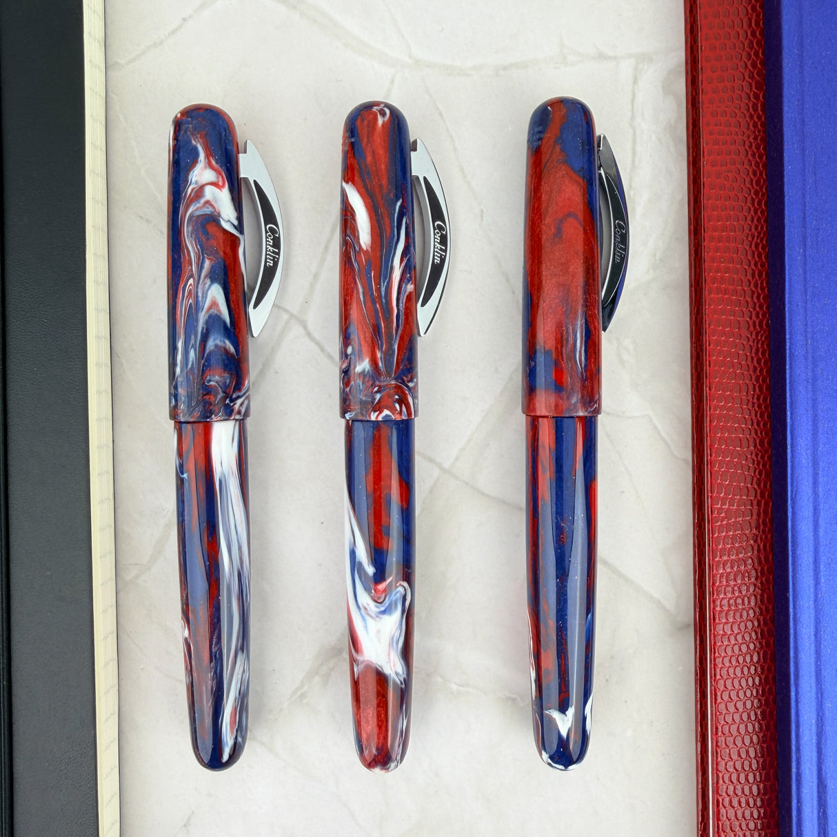Conklin All American Rollerball Pen - USA 250th Anniversary w/Chrome Trim (Limited Edition)