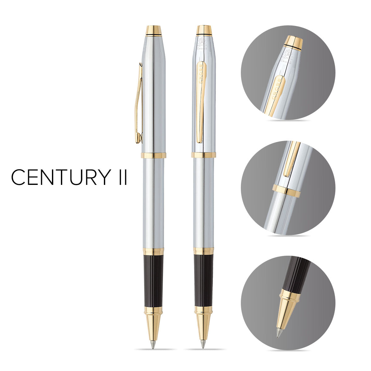 Century II Medalist Rollerball Pen - info graphic