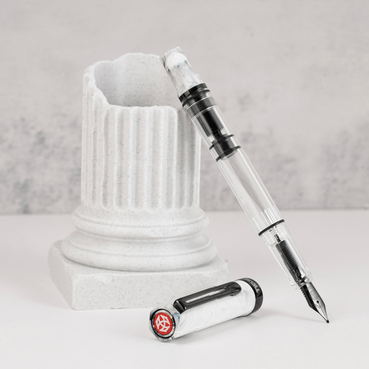 TWSBI Eco Fountain Pen - Carrara w/Onyx