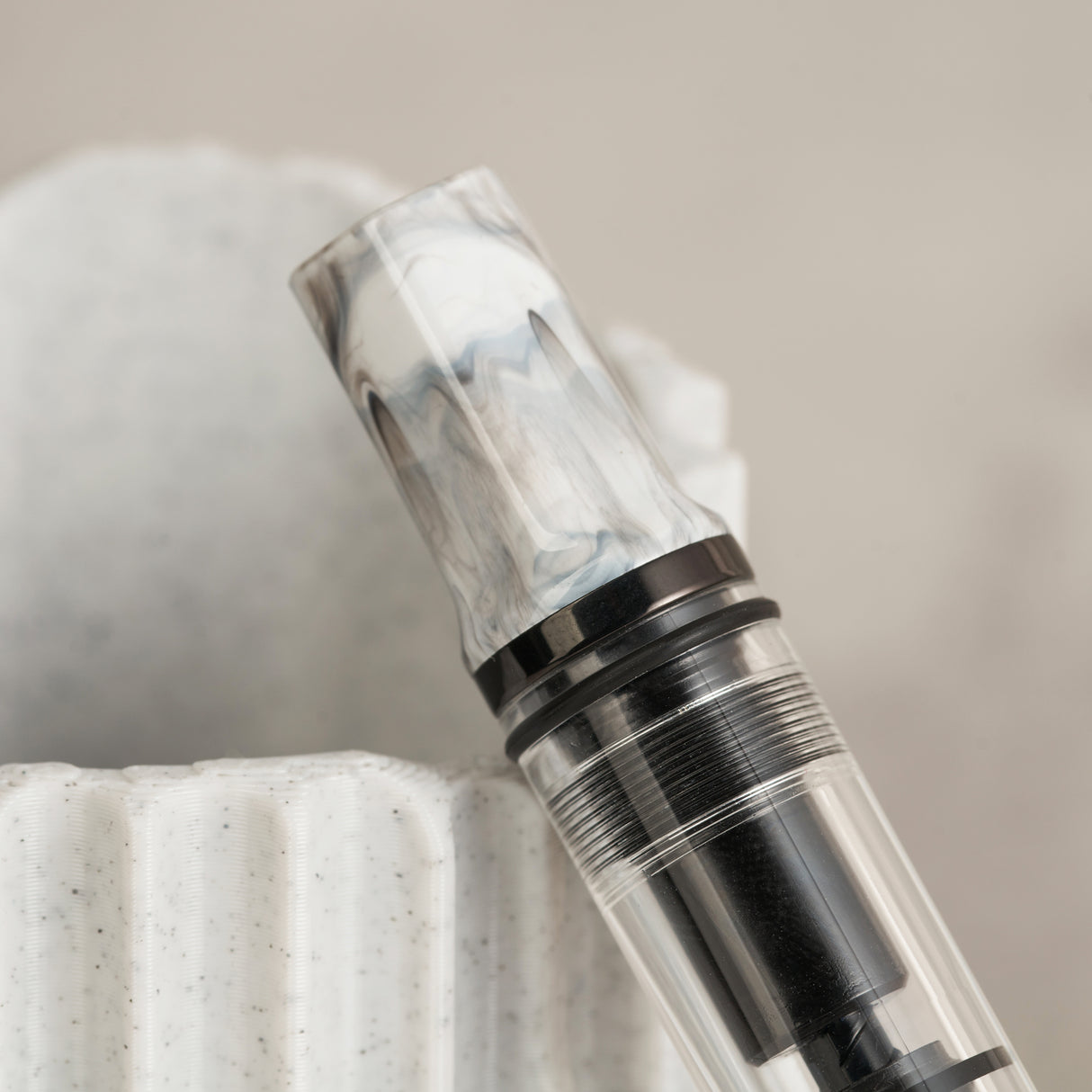 TWSBI Eco Fountain Pen - Carrara w/Onyx