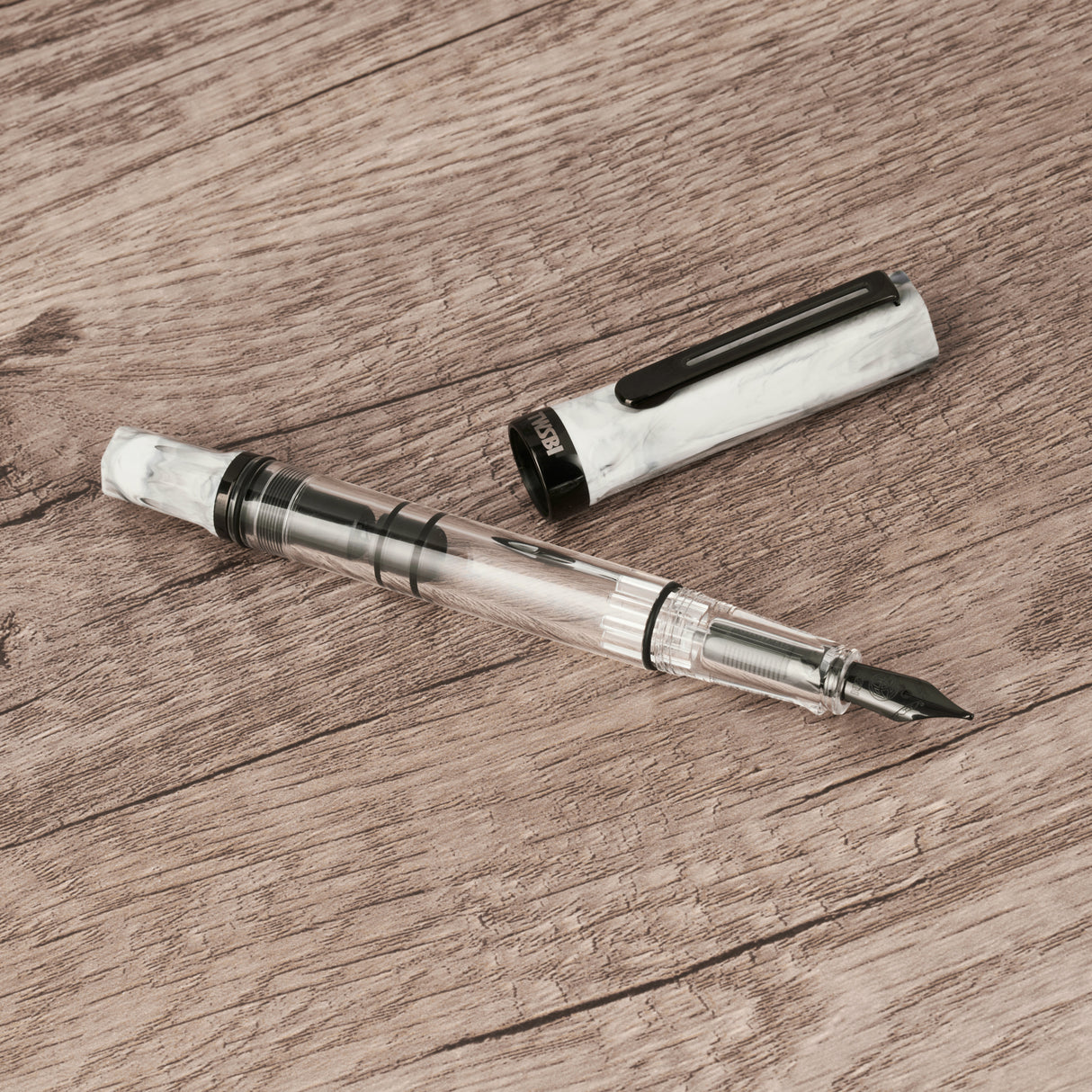 TWSBI Eco Fountain Pen - Carrara w/Onyx
