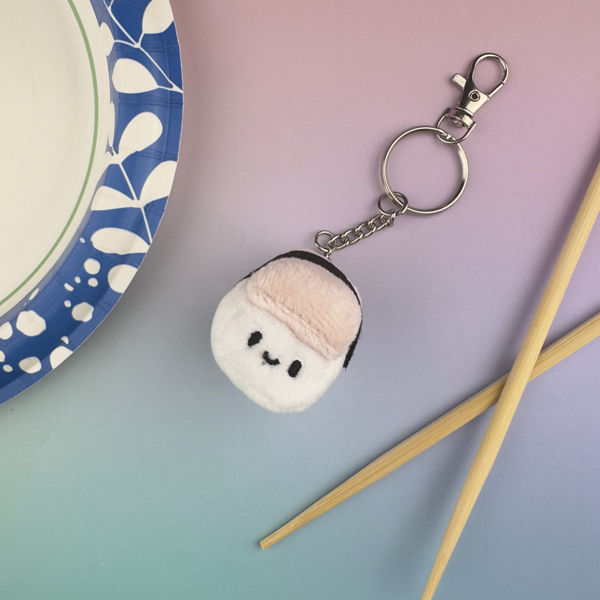 Emii Creations Tiny Nigiri Sushi Keychain - Shrimp Tuna Salmon Egg