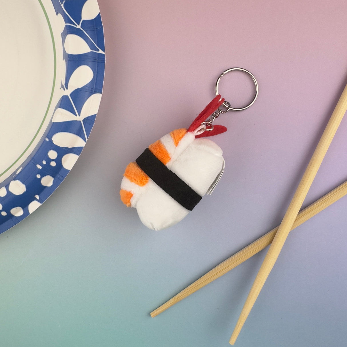 Emii Creations Tiny Nigiri Sushi Keychain - Shrimp Tuna Salmon Egg