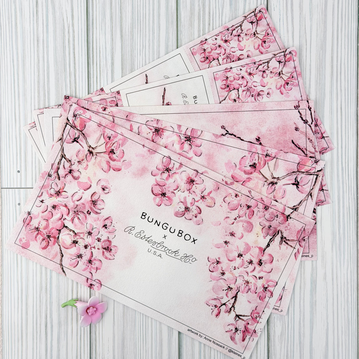 Esterbrook x BUNGUBOX Blotter Paper - Kachofugetsu Flower (Special Edition)