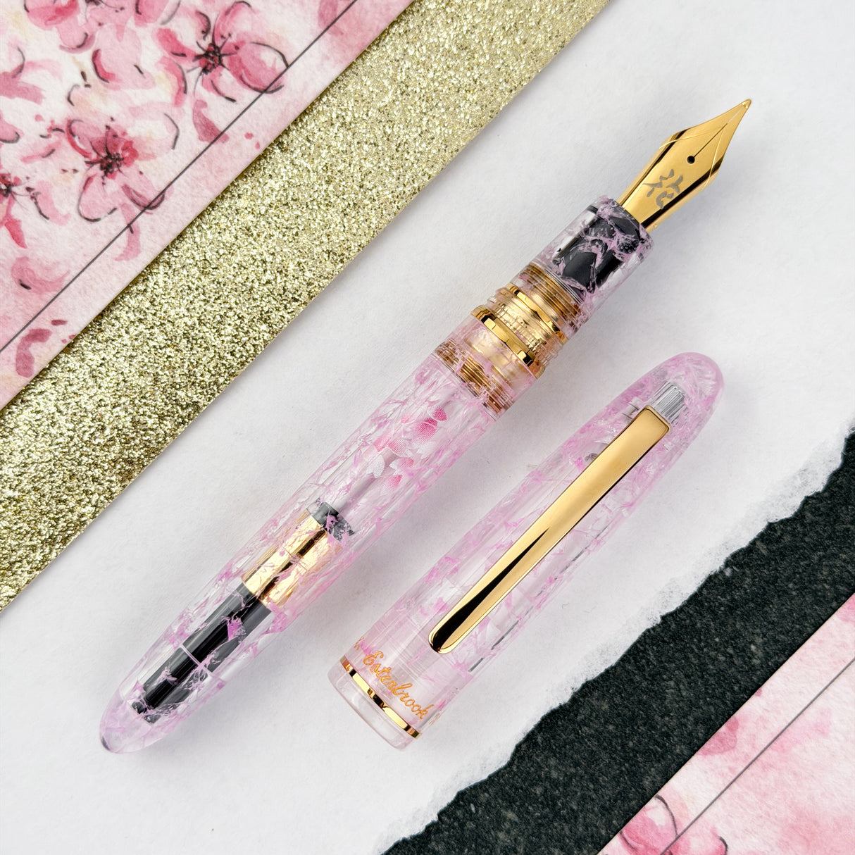 Esterbrook x BUNGUBOX Estie Fountain Pen - Kachofugetsu Flower (Special Edition)