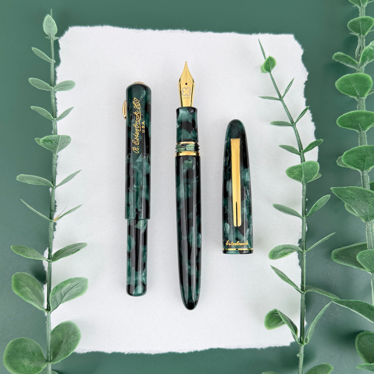 Esterbrook Estie Fountain Pen - Evergreen w/ Gold Trim