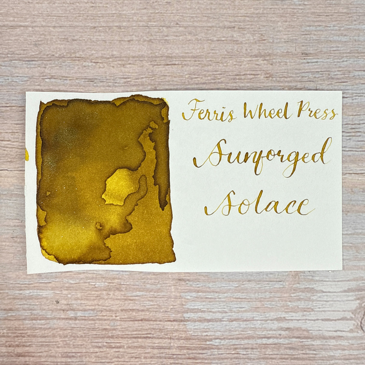 Ferris Wheel Press The Book of Knights Series - Sunforged Solace - 20ml Bottled Ink