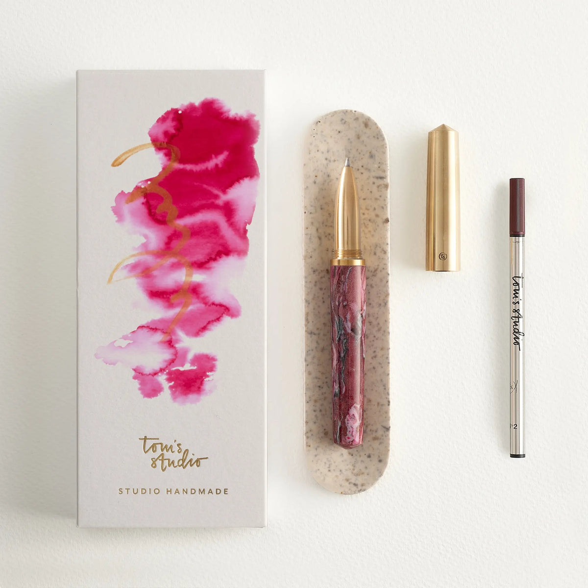 Tom's Studio Studio Handmade Rollerball - Fabreco Pink Beach